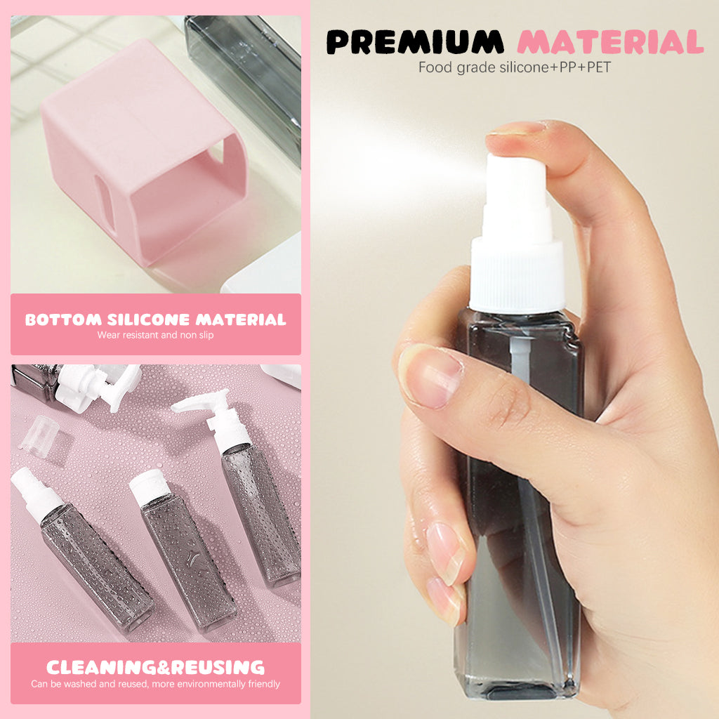 MAYCREATE Travel Bottle Kit for Toiletries 4Pcs Set, MAYCREATE 60ml Travel Bottles Travel Toiletry Bottles Kit, Small Bottles for Travel, Portable Leak Proof Spray Bottles Pump Dispenser for Lotion, Shower Gel MAYCREATE Travel Bottle Kit for Toiletries 4Pcs Set, MAYCREATE 60ml Travel Bottles Travel Toiletry Bottles Kit, Small Bottles for Travel, Portable Leak Proof Spray Bottles Pump Dispenser for Lotion, Shower Gel